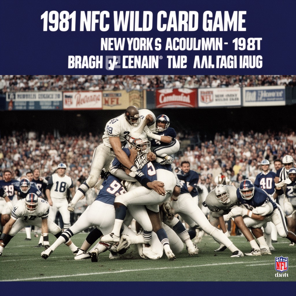 AI-generated illustration of 1981 NFC Wild Card Game