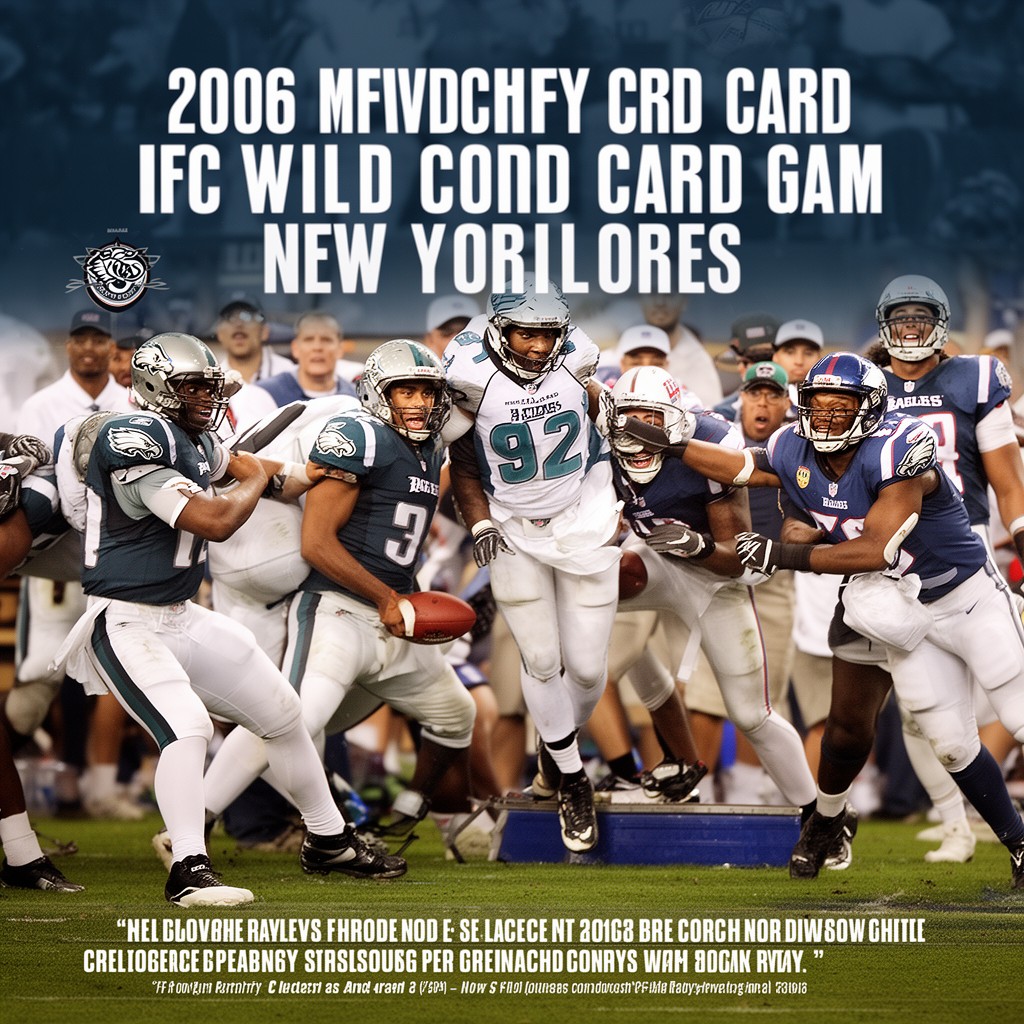 AI-generated illustration of 2006 NFC Wild Card Game