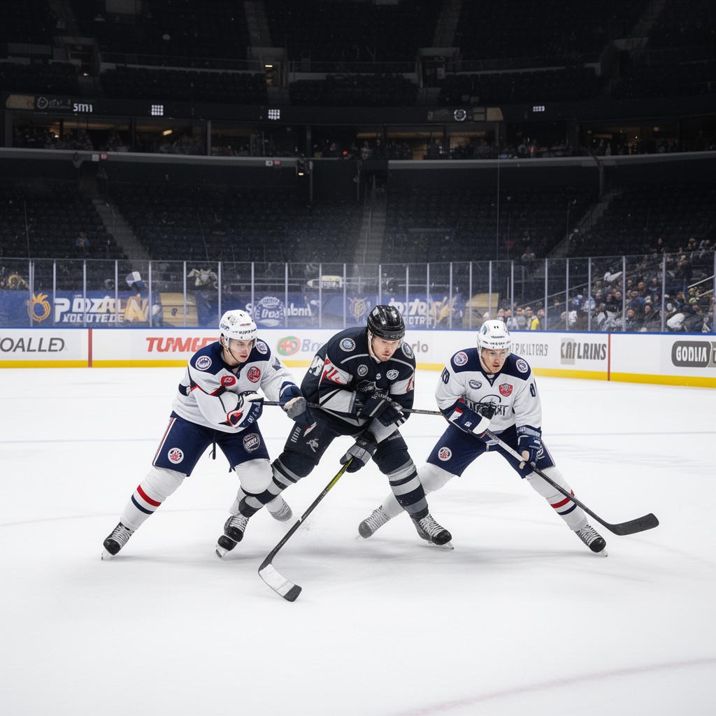 AI-generated illustration of NHL regular season