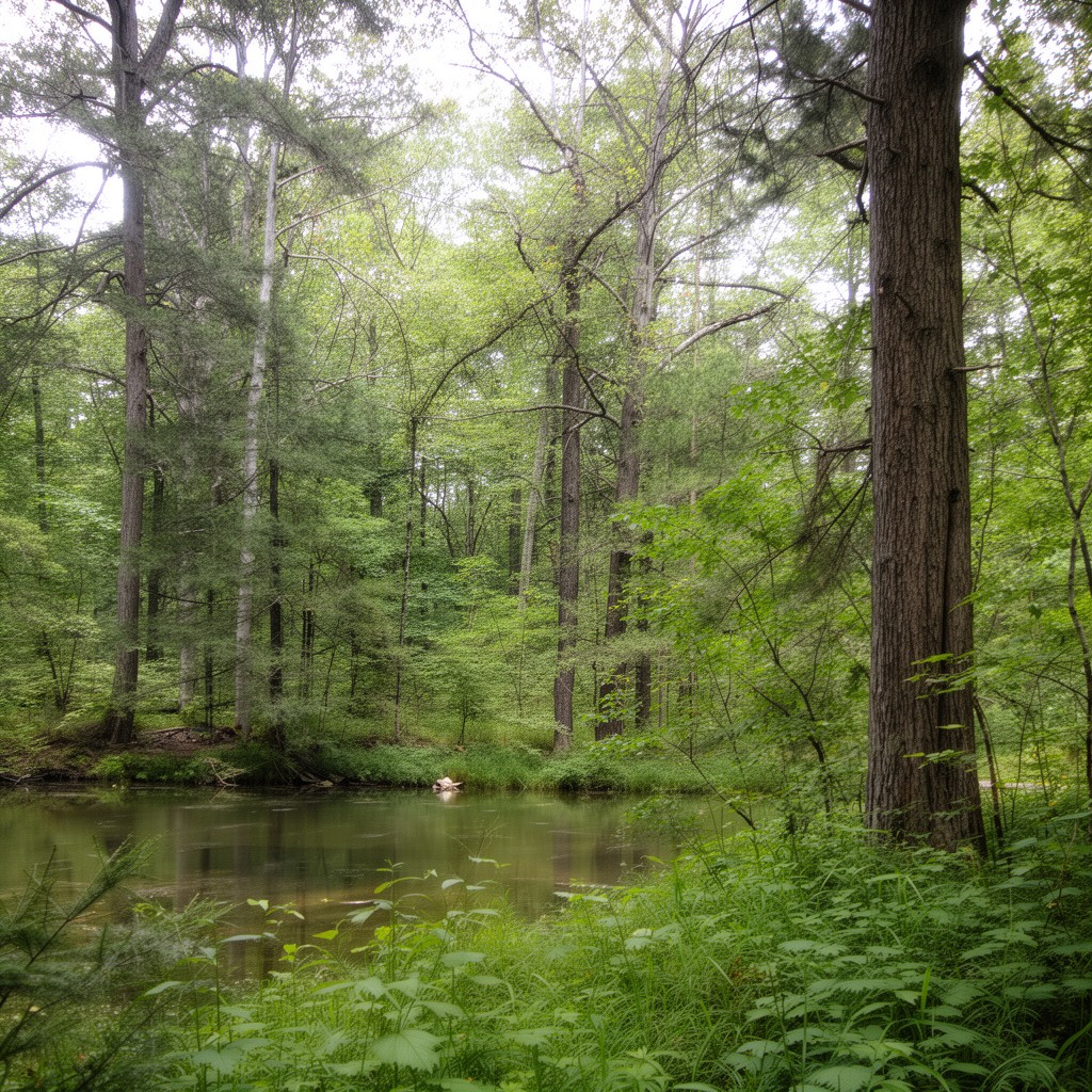 AI-generated illustration of Huntington State Park (partial)