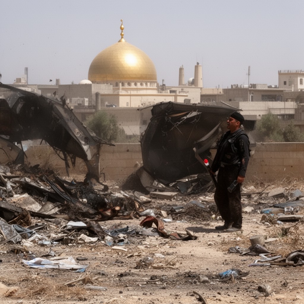 AI-generated illustration of Islamic State of Iraq and Syria