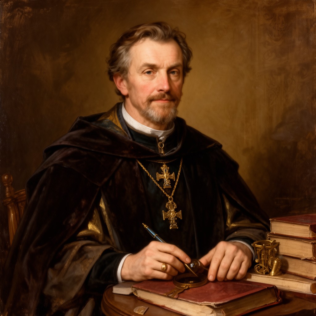 AI-generated illustration of William of Wykeham