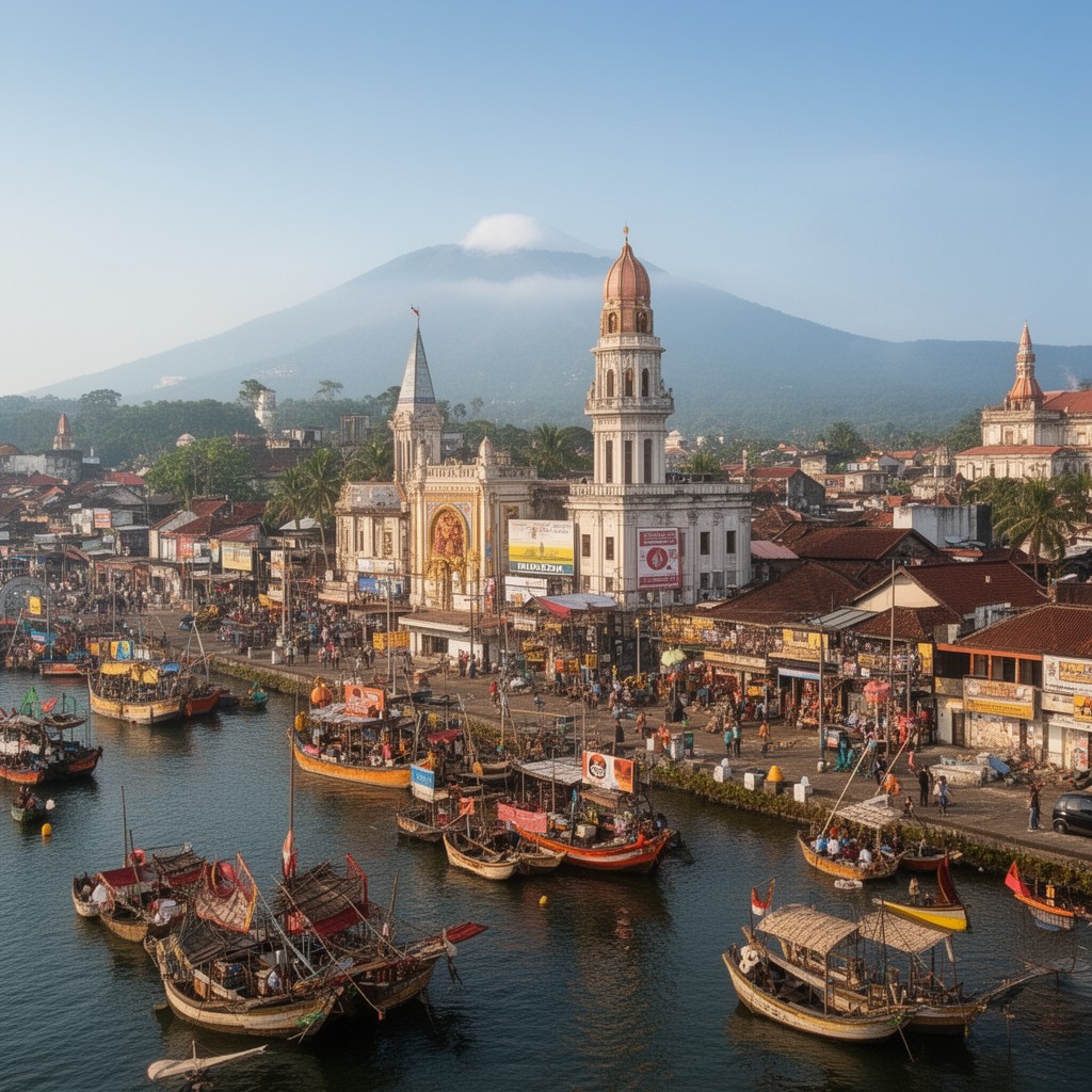 AI-generated illustration of Cirebon