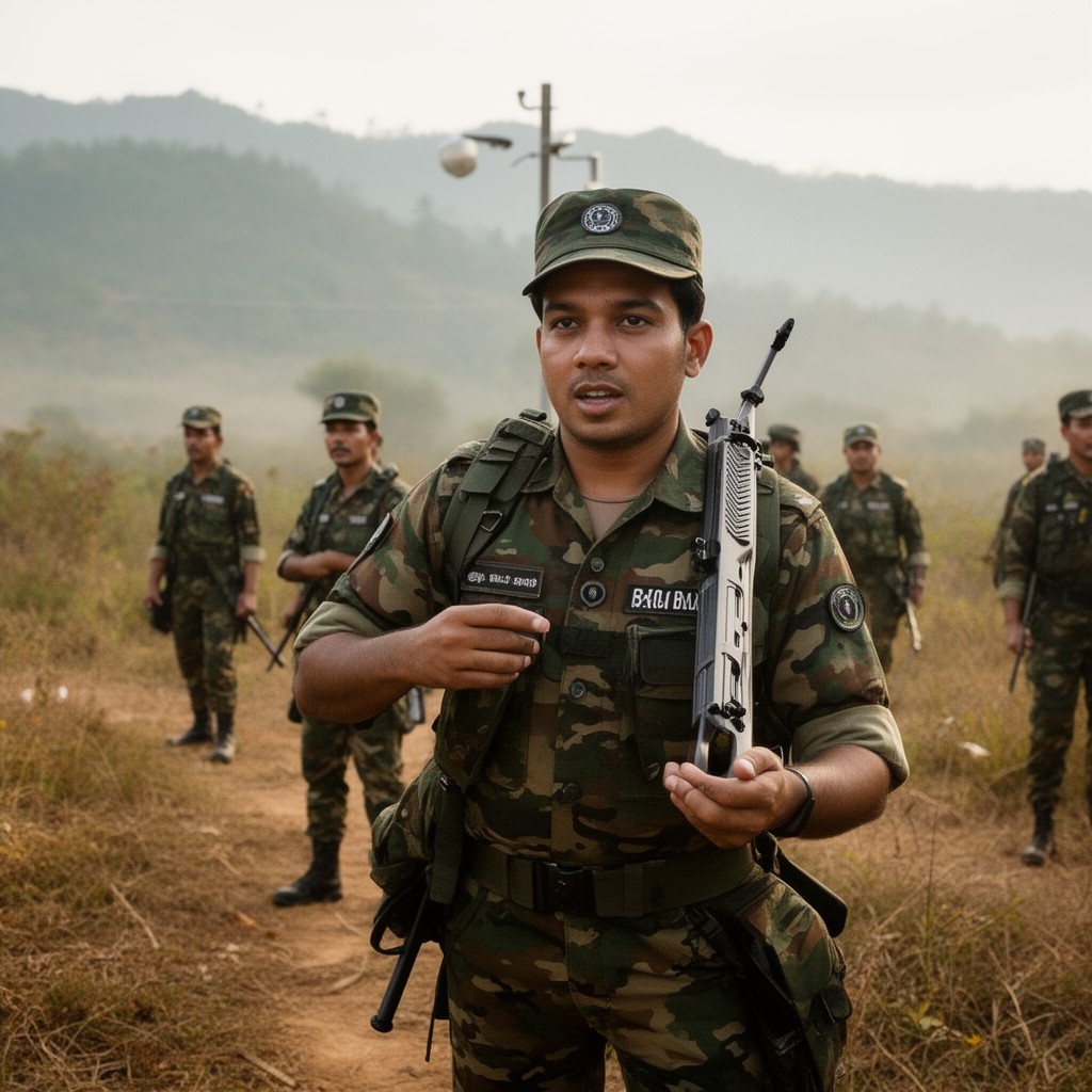 AI-generated illustration of Assam Rifles