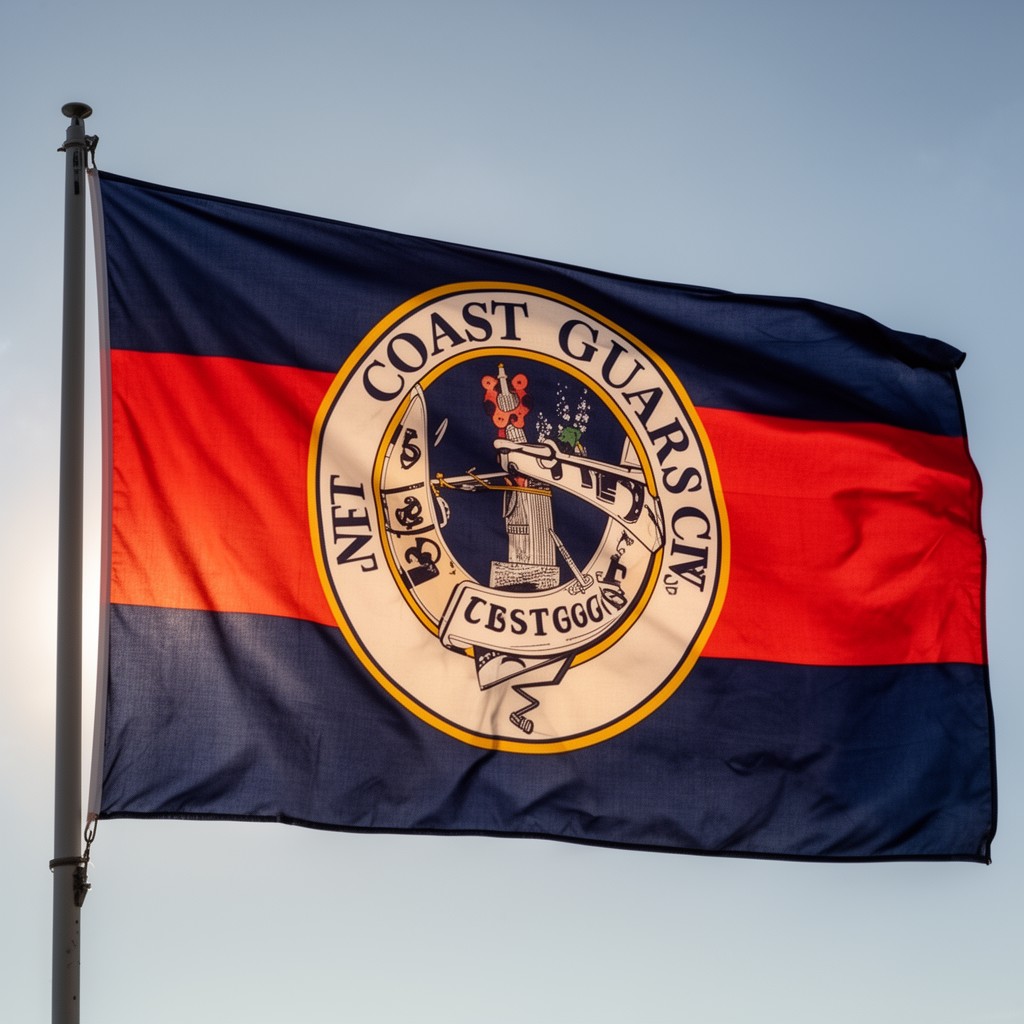 AI-generated illustration of Coast Guard ensign