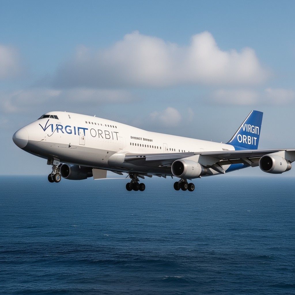 AI-generated illustration of Virgin Orbit