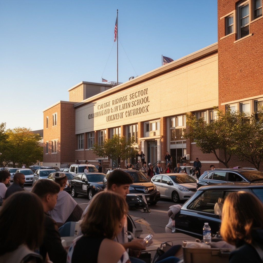 AI-generated illustration of Cambridge Rindge and Latin School