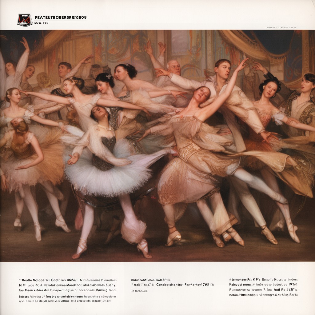 AI-generated illustration of Ballets Russes