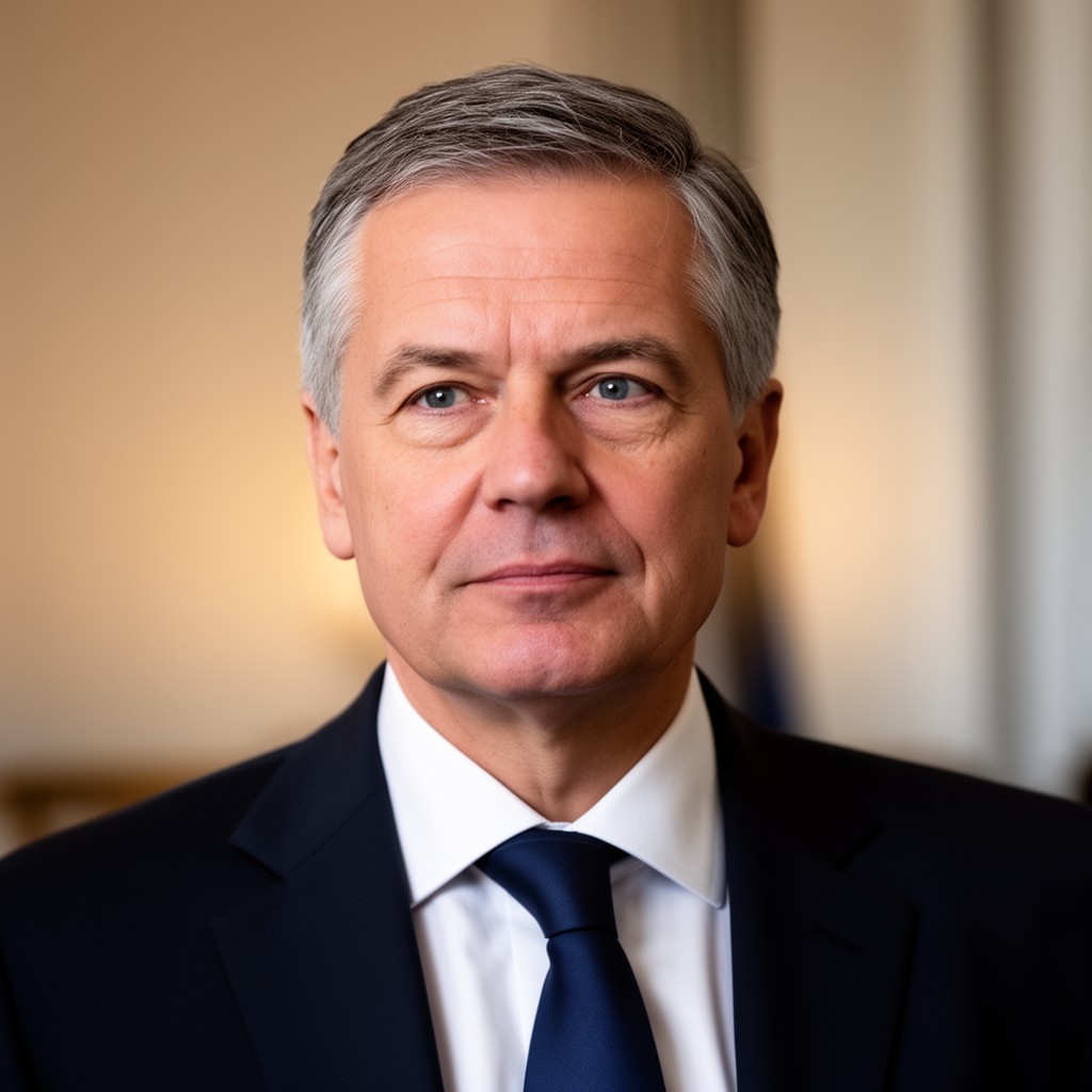 AI-generated illustration of Sauli Niinistö