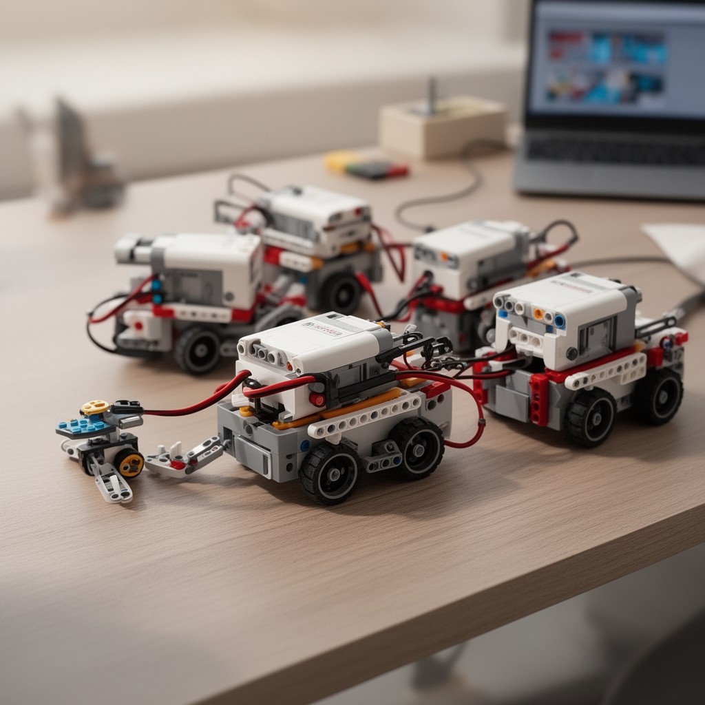 AI-generated illustration of LEGO Mindstorms motors