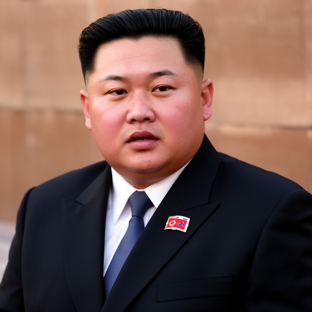 AI-generated illustration of Kim Jong Un