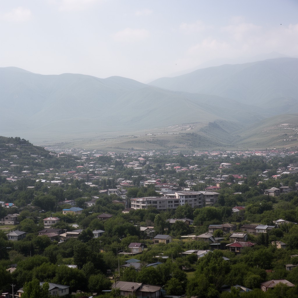 AI-generated illustration of Kaspi Municipality
