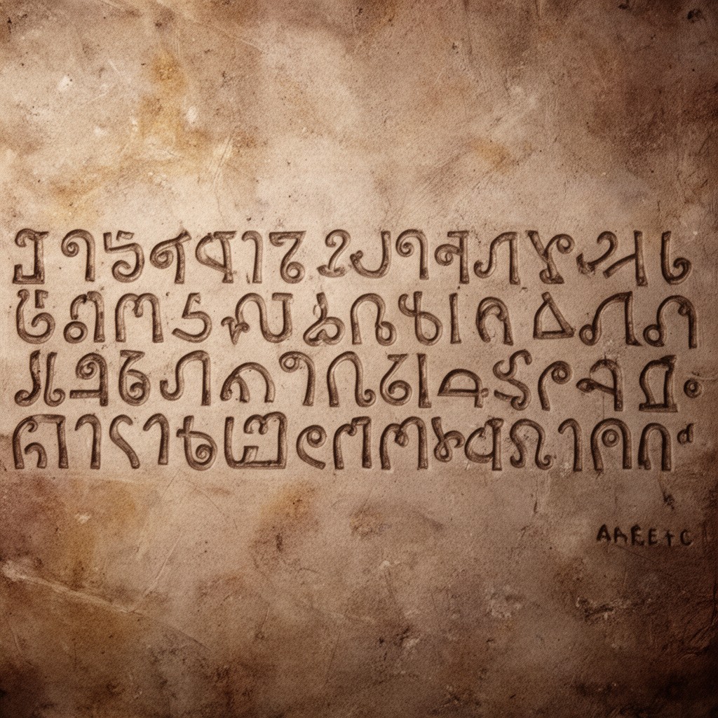 AI-generated illustration of Asomtavruli
