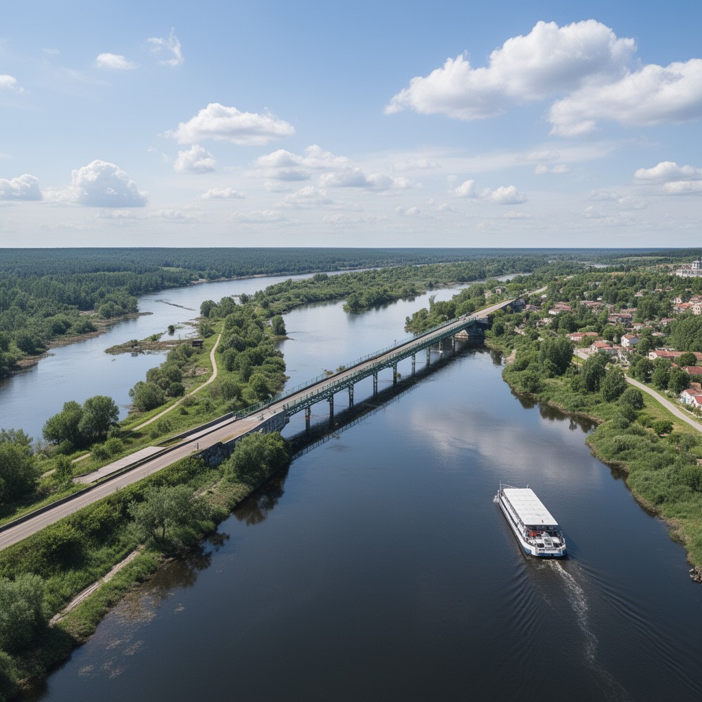 AI-generated illustration of Volga–Don Canal