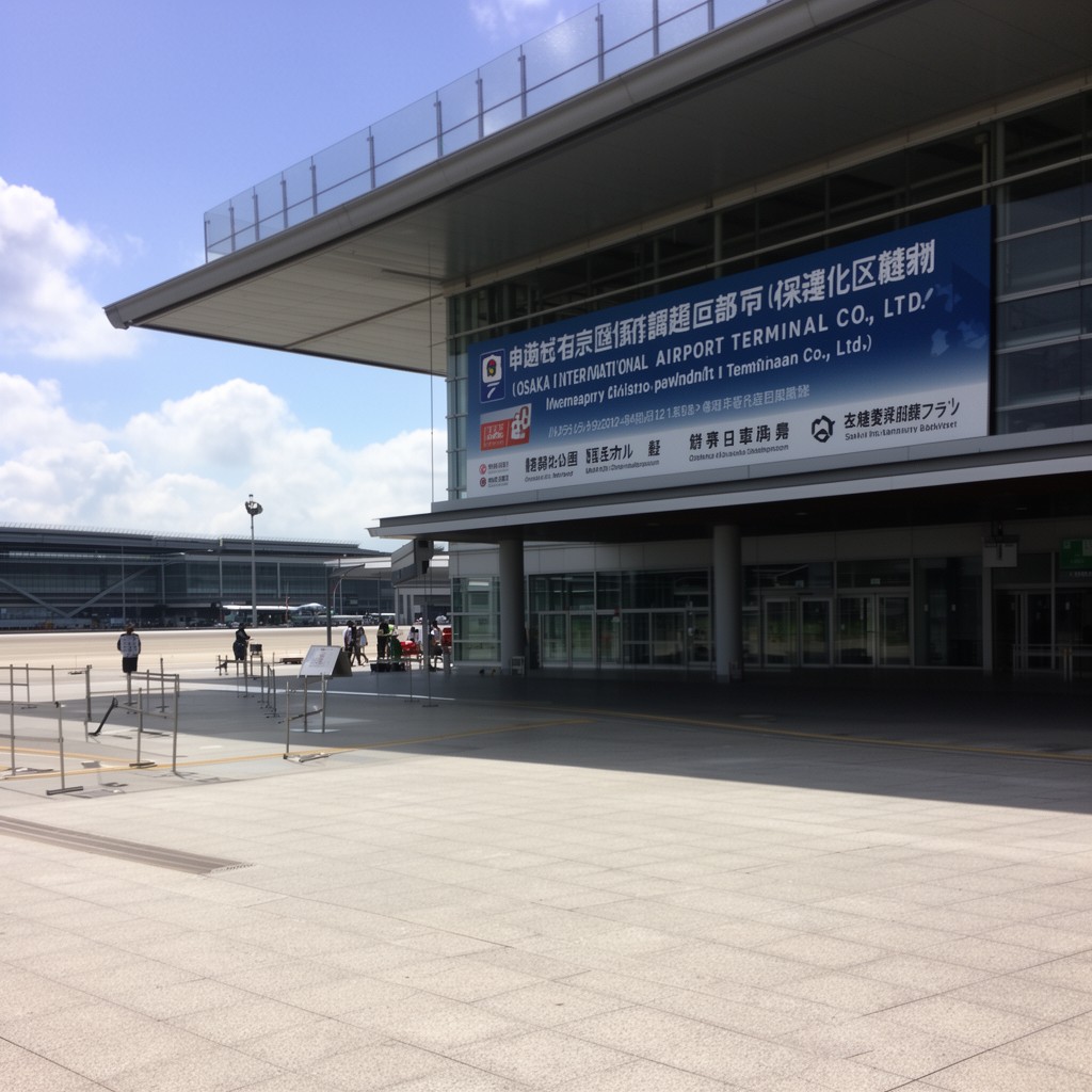 AI-generated illustration of Osaka International Airport Terminal Co., Ltd.