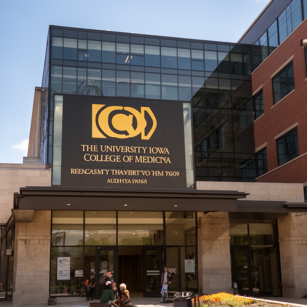 AI-generated illustration of University of Iowa College of Medicine
