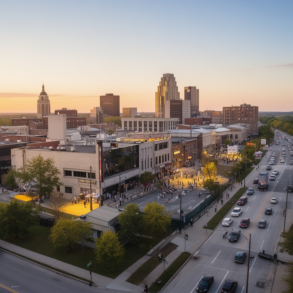 AI-generated illustration of Linn County, Iowa