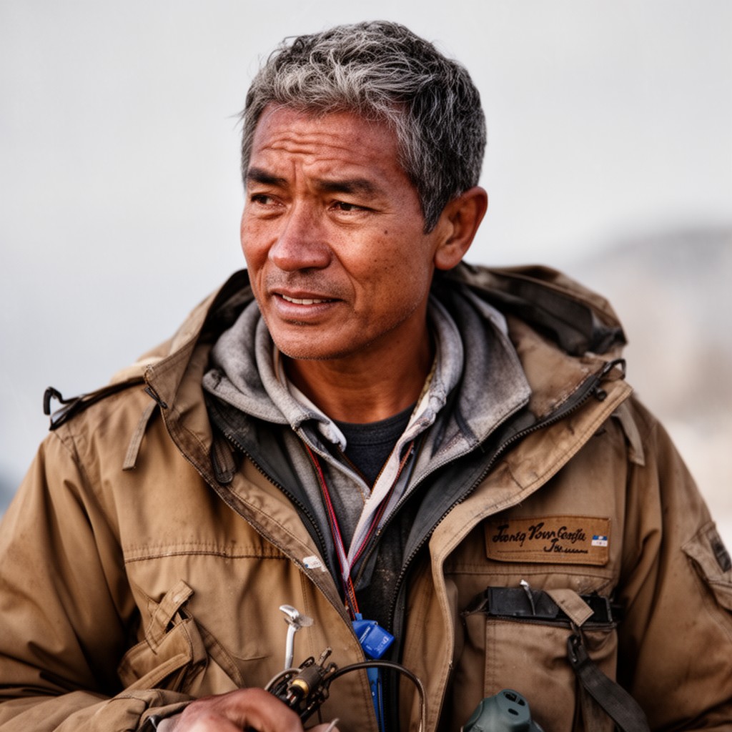AI-generated illustration of Tenzing Norgay