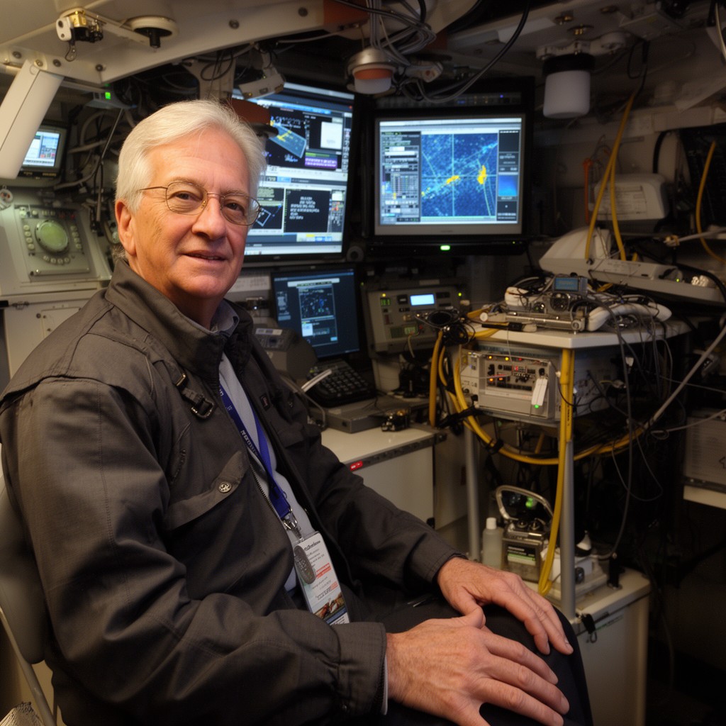 AI-generated illustration of Robert Ballard