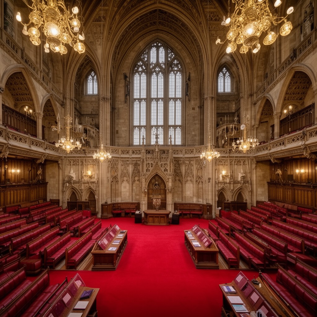 AI-generated illustration of House of Lords chamber