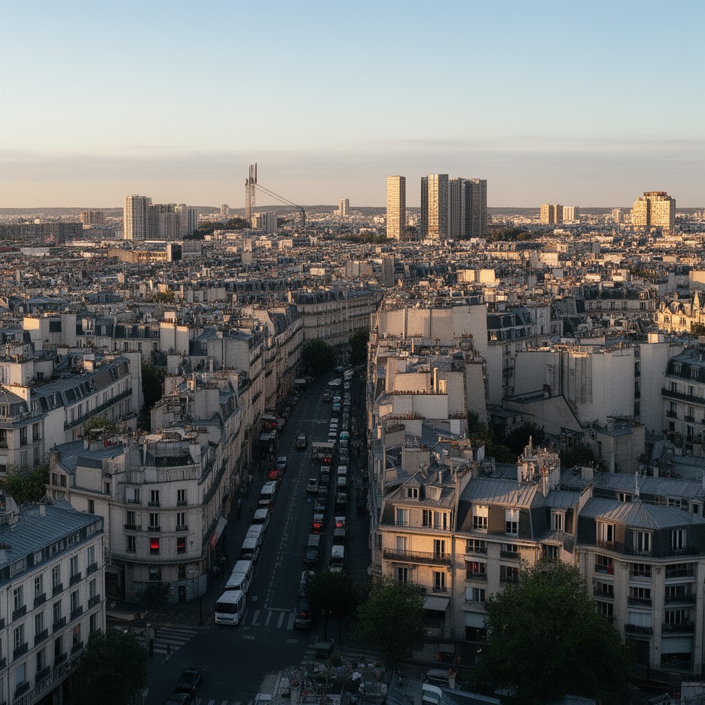 AI-generated illustration of 15th arrondissement of Paris
