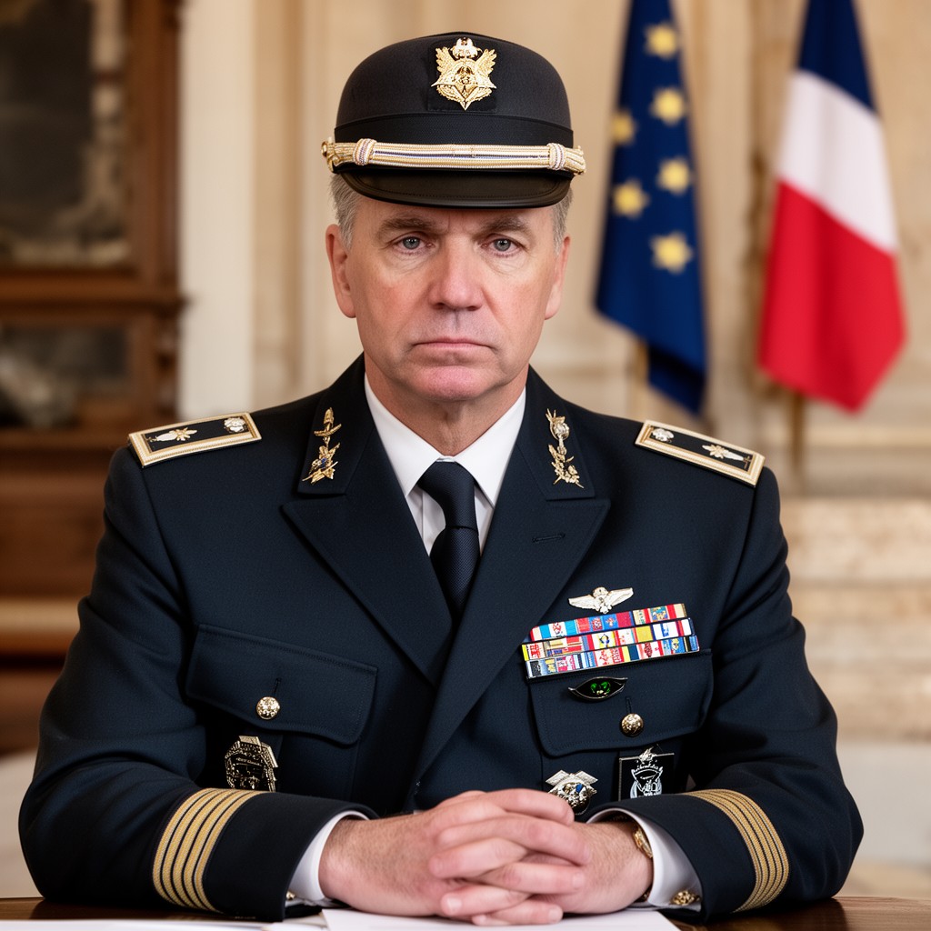 AI-generated illustration of Chief of the Defence Staff (France)