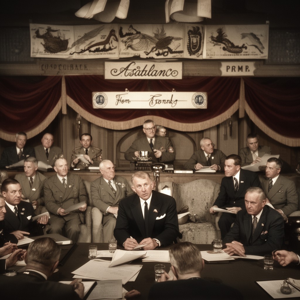 AI-generated illustration of Casablanca Conference