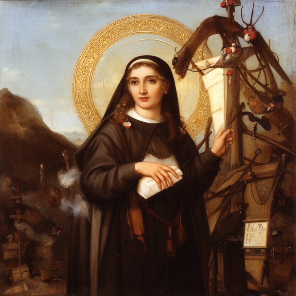 AI-generated illustration of Saint Rose of Lima