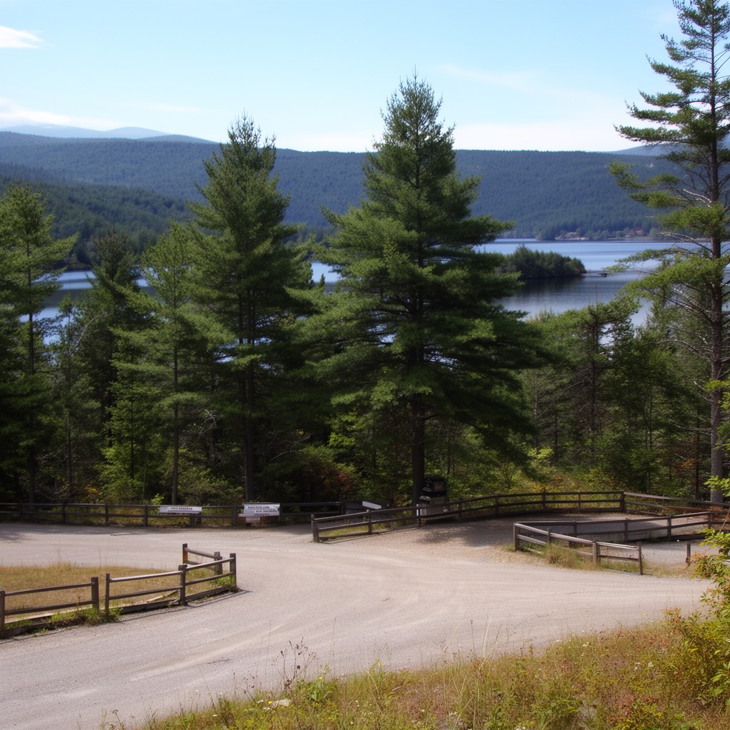 AI-generated illustration of Rangeley Lake State Park (part)