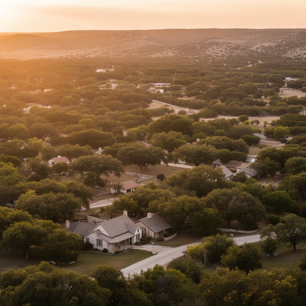 AI-generated illustration of central Texas