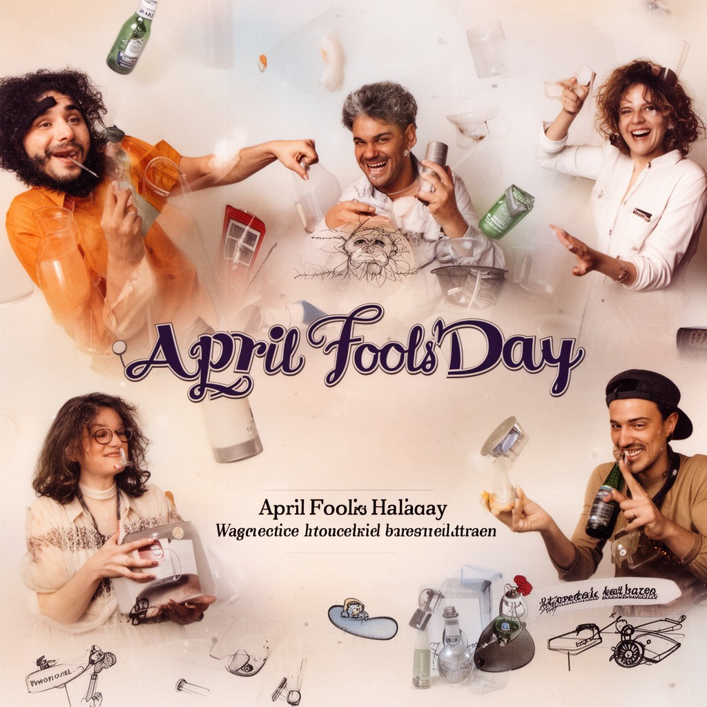 AI-generated illustration of April Fools' Day