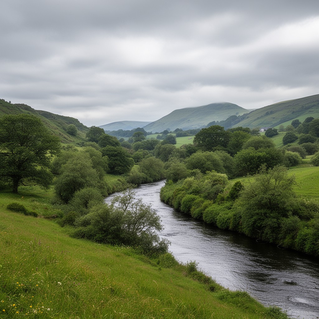 AI-generated illustration of River Eden (part)