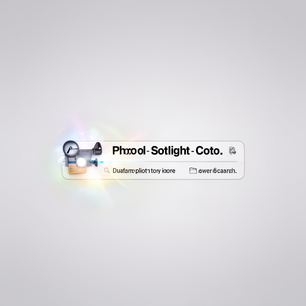 AI-generated illustration of Spotlight search