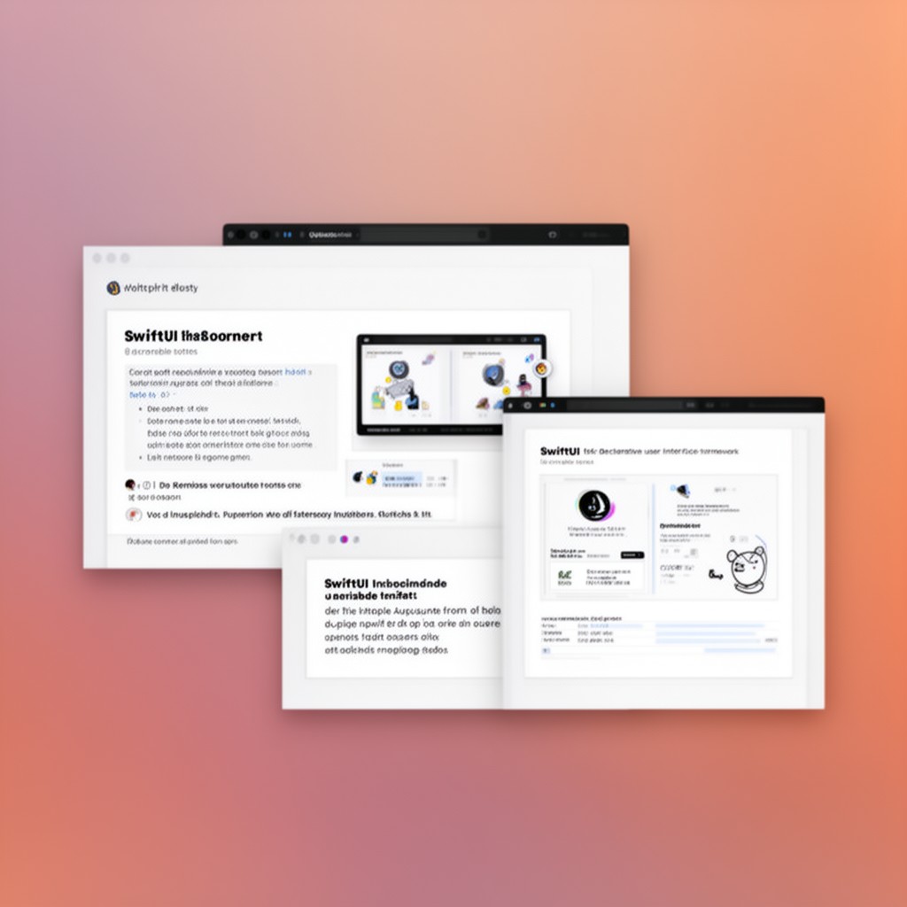 AI-generated illustration of SwiftUI