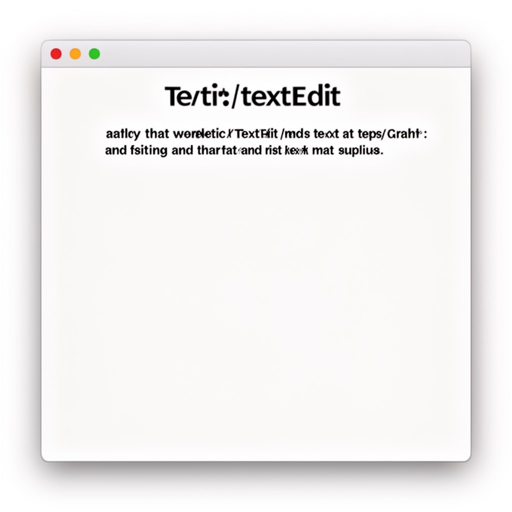 AI-generated illustration of TextEdit