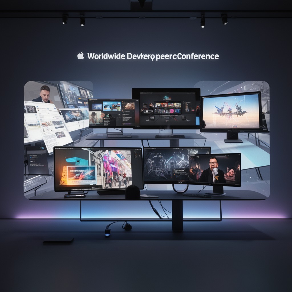 AI-generated illustration of Apple Worldwide Developers Conference 2020