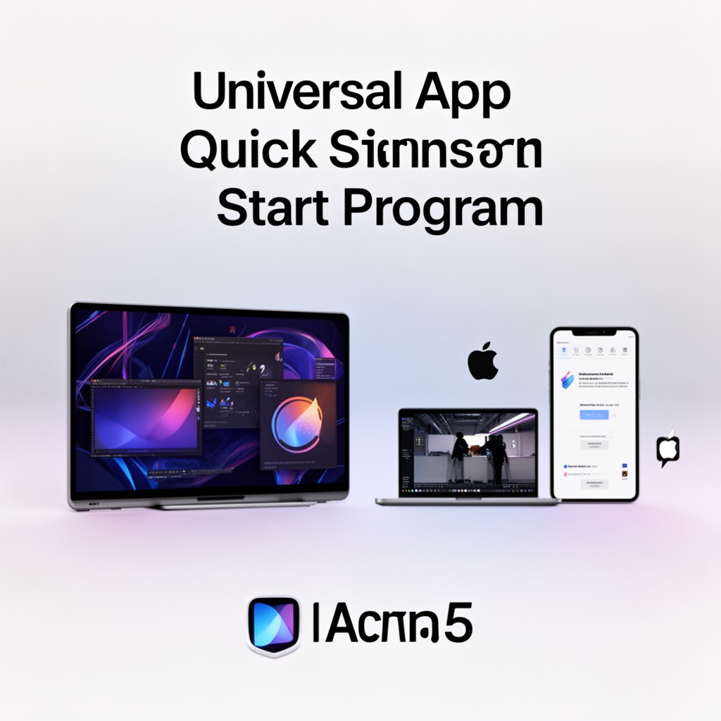 AI-generated illustration of Universal App Quick Start Program