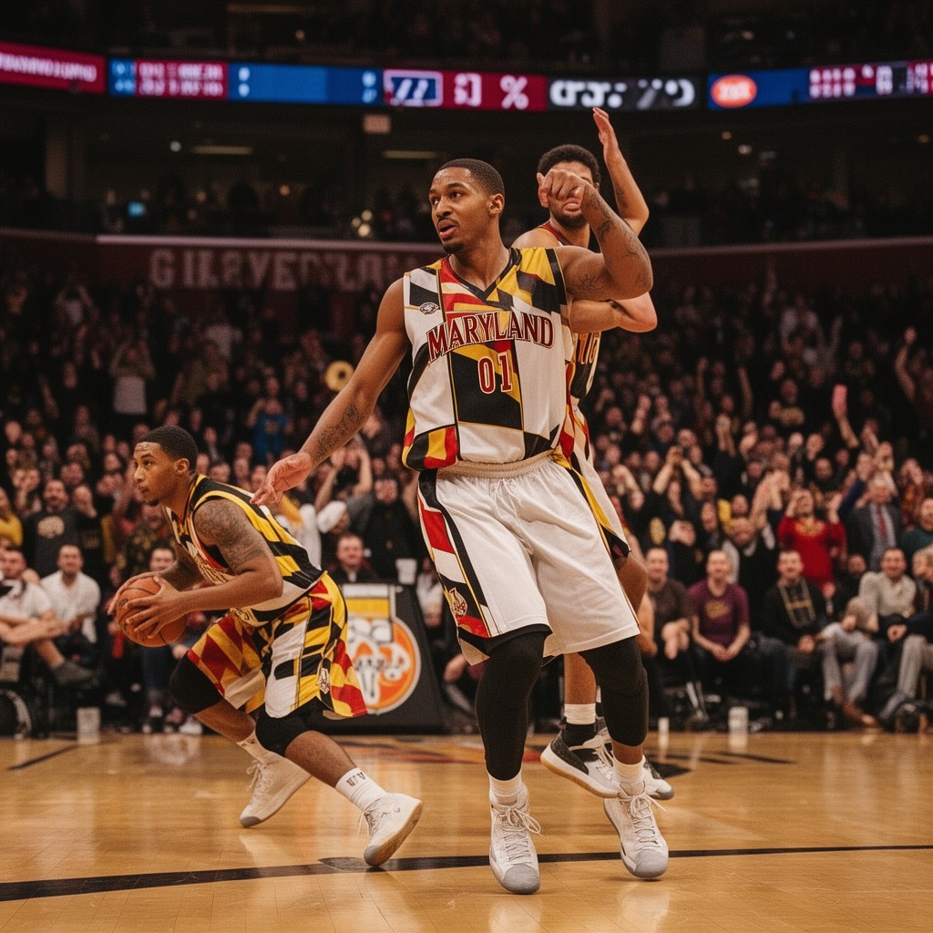 AI-generated illustration of Maryland Terrapins men's basketball