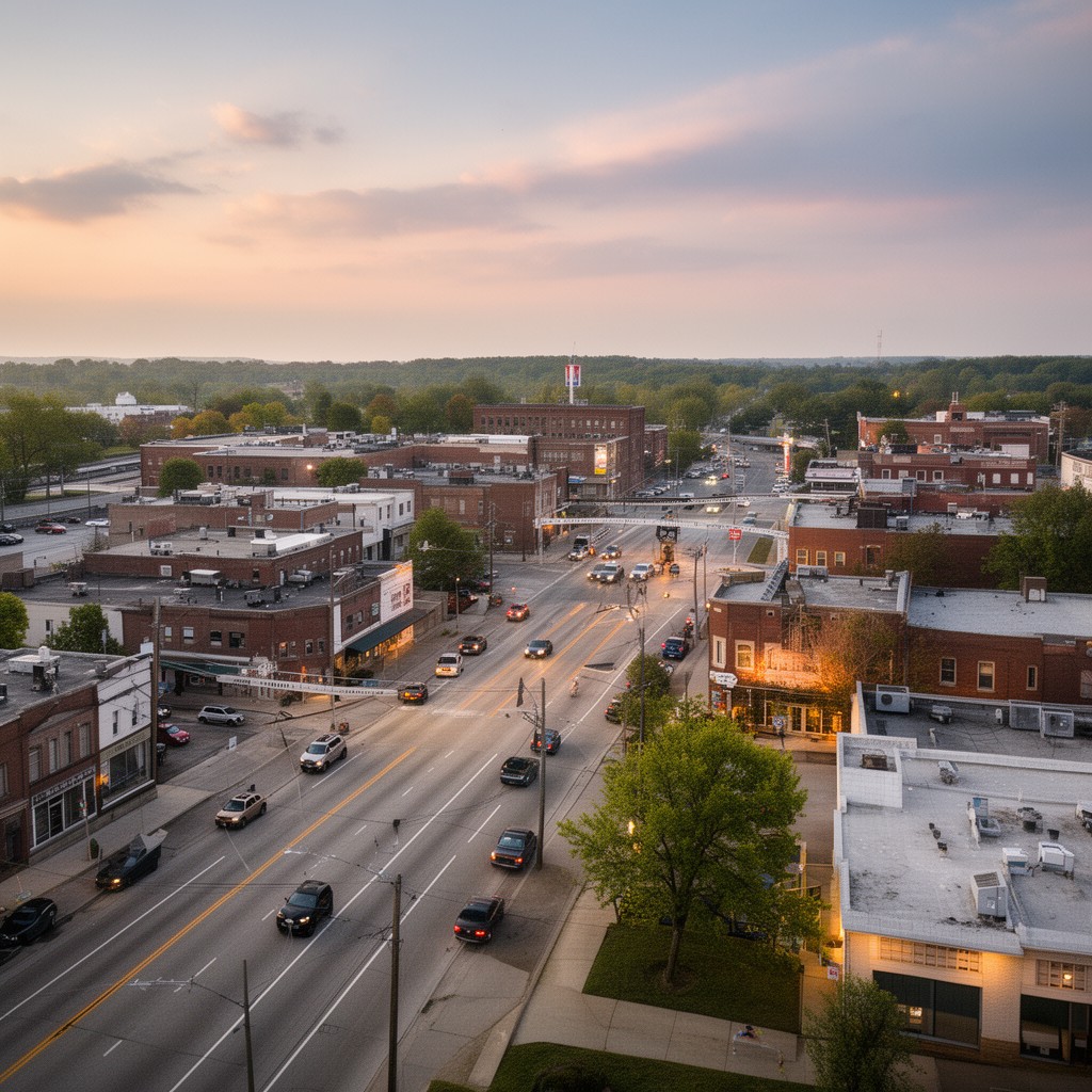 AI-generated illustration of Elizabethtown, Kentucky
