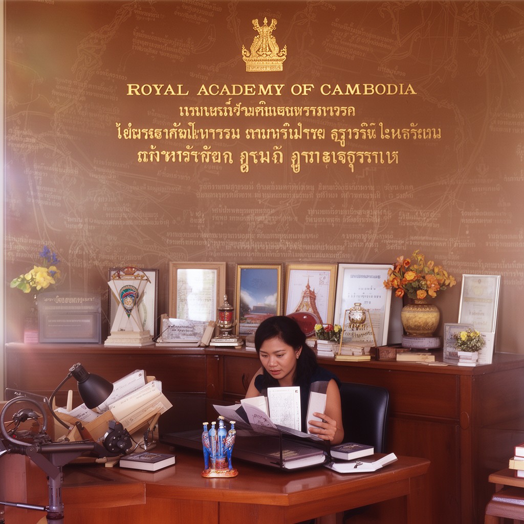 AI-generated illustration of Royal Academy of Cambodia
