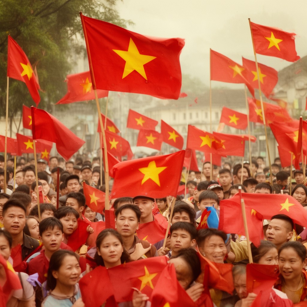 AI-generated illustration of Vietnamese nationalism