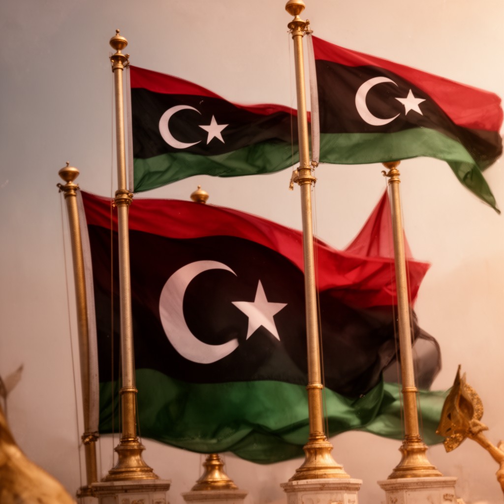AI-generated illustration of Libyan government