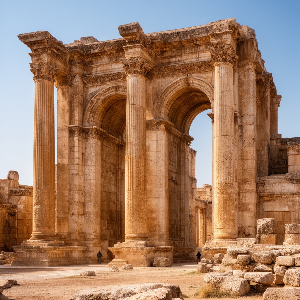 AI-generated illustration of Severan basilica