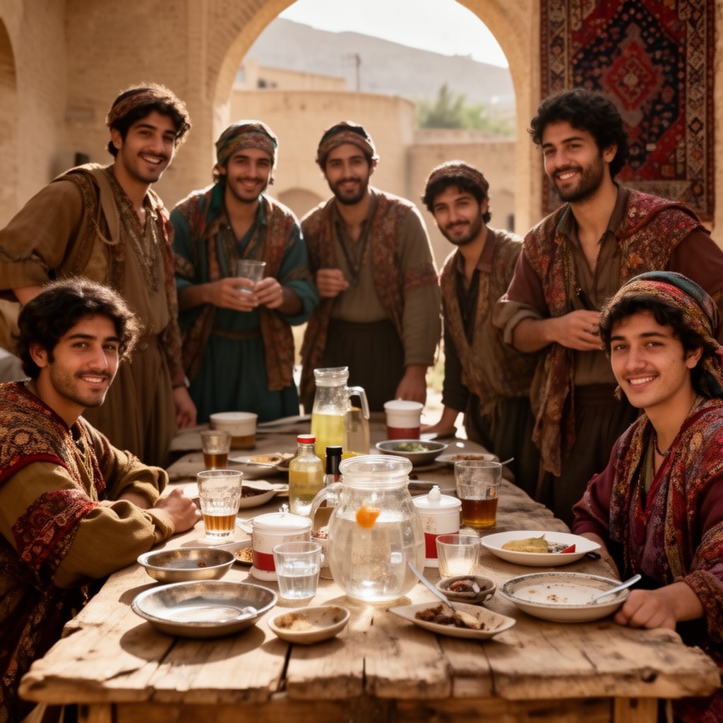 AI-generated illustration of Iranian peoples