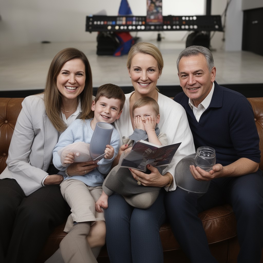 AI-generated illustration of Glazer family