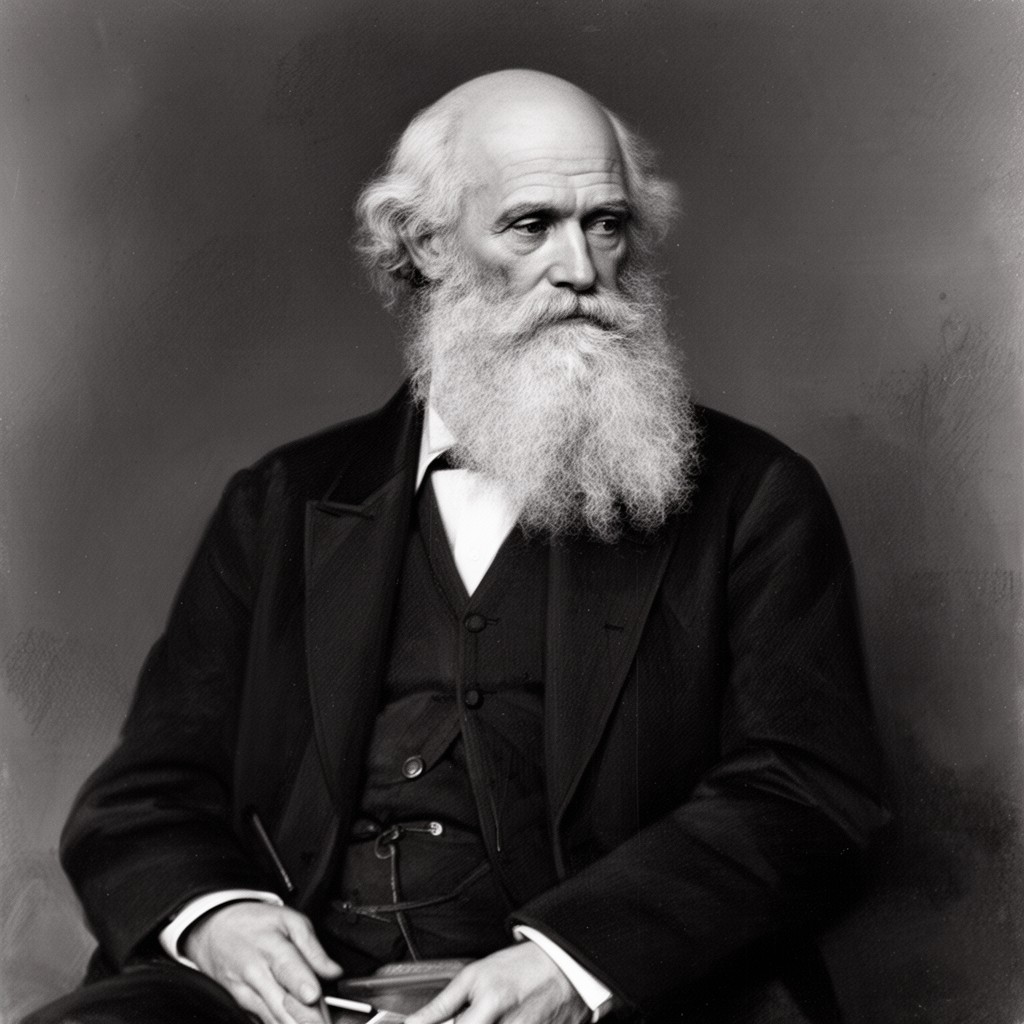 AI-generated illustration of Charles Darwin (son of Erasmus Darwin)