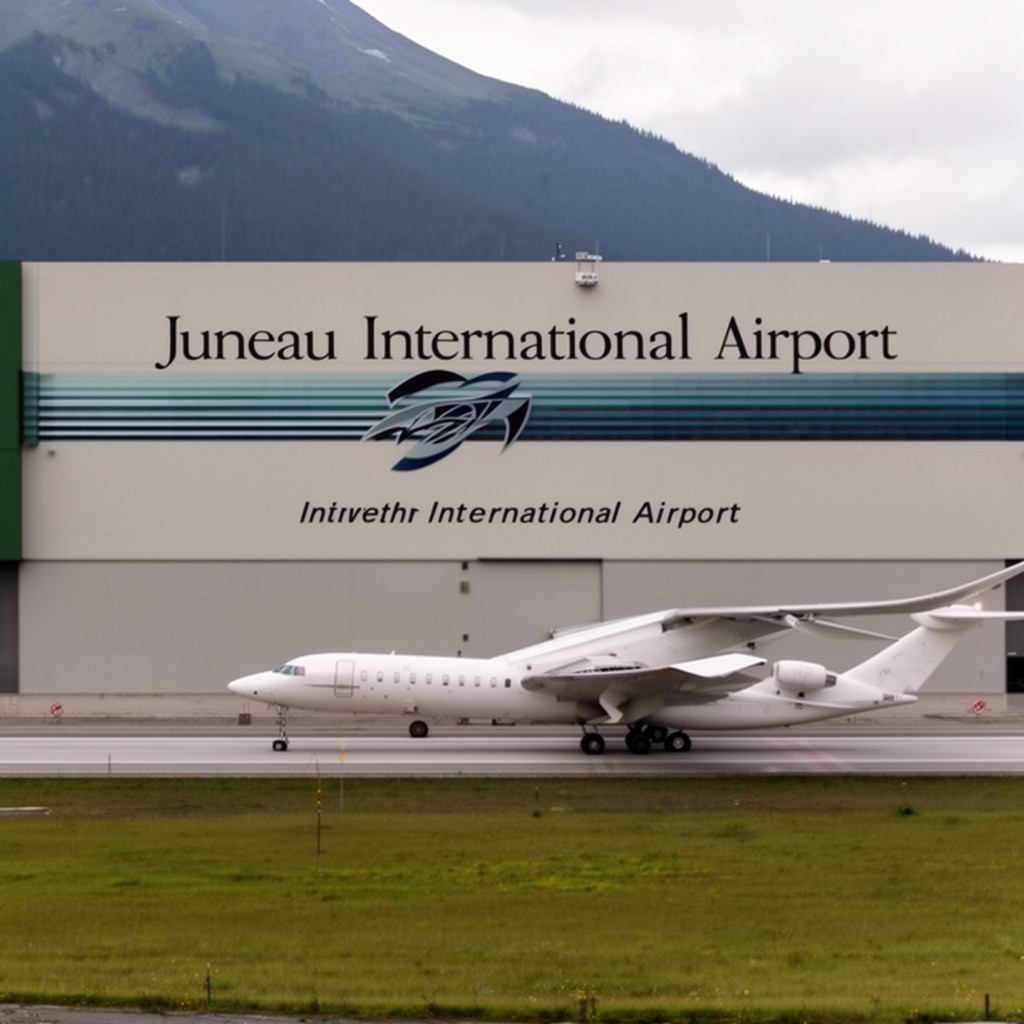 AI-generated illustration of Juneau International Airport