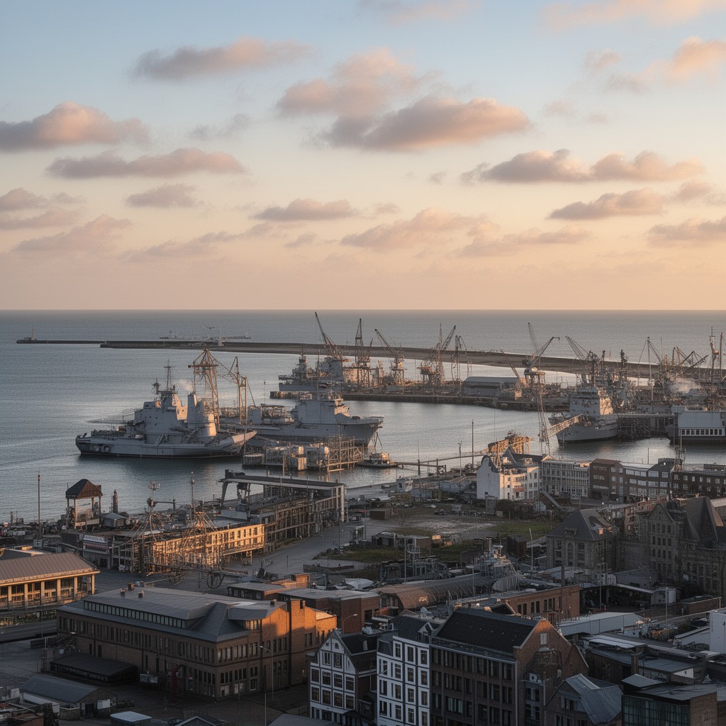 AI-generated illustration of Wilhelmshaven