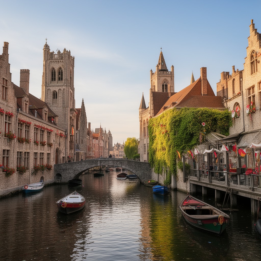 AI-generated illustration of Bruges
