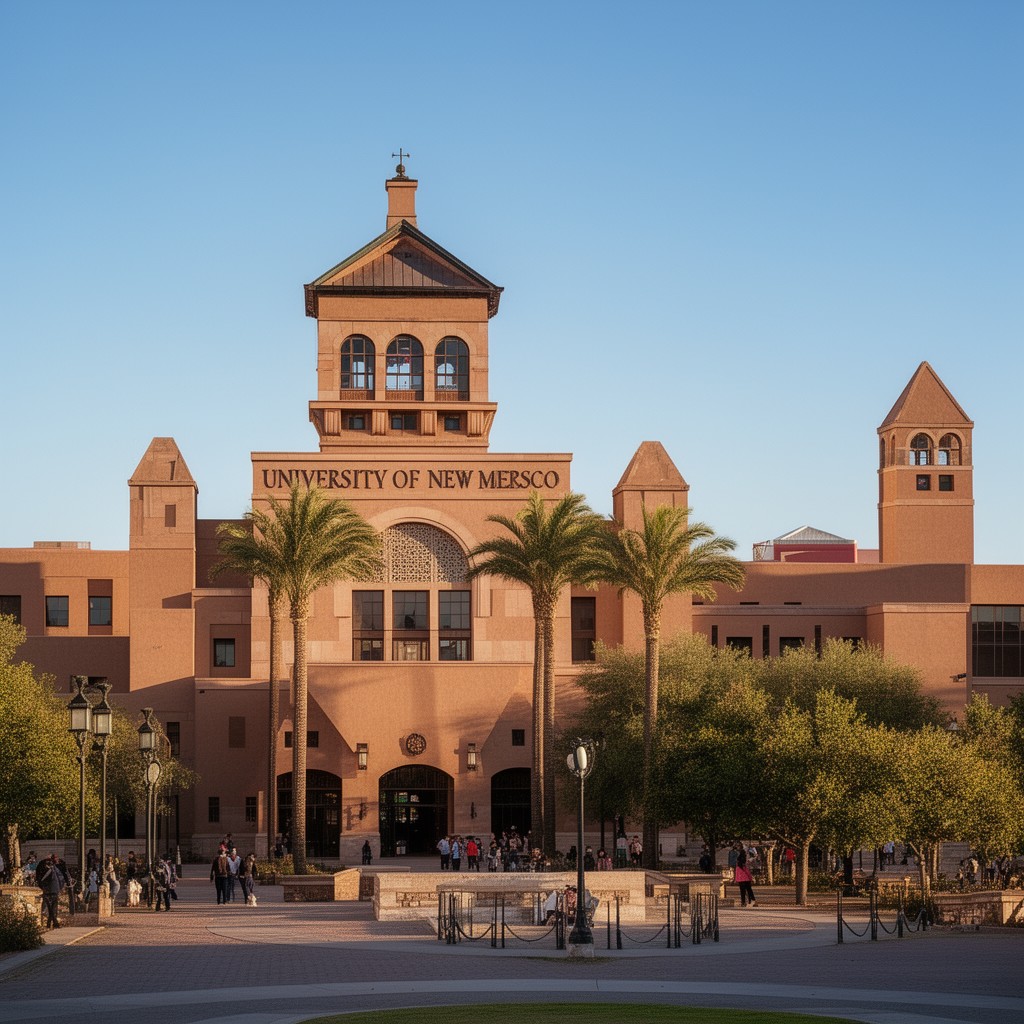 AI-generated illustration of University of New Mexico